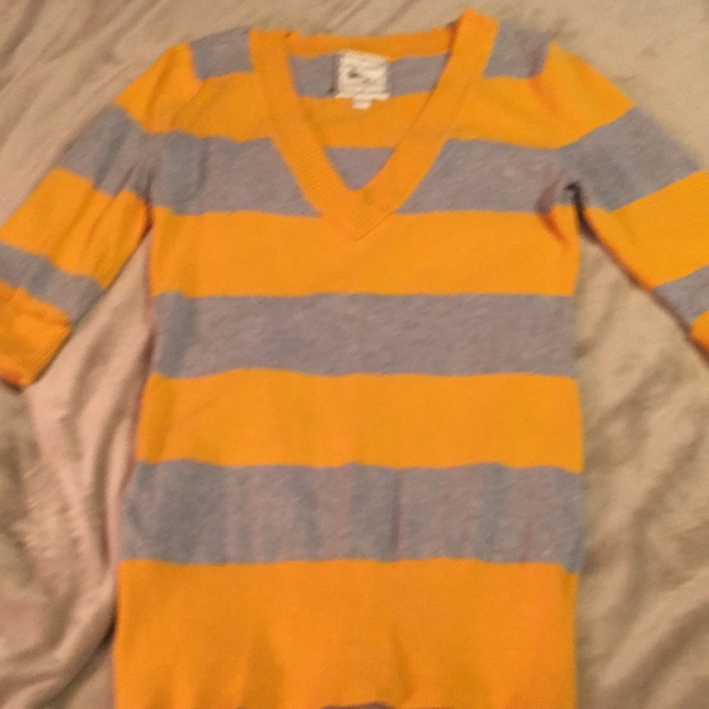 Grey and gold sweater